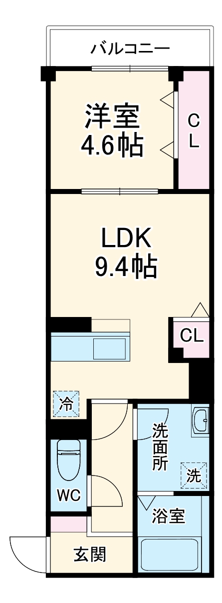 Skye residence塚越の間取り