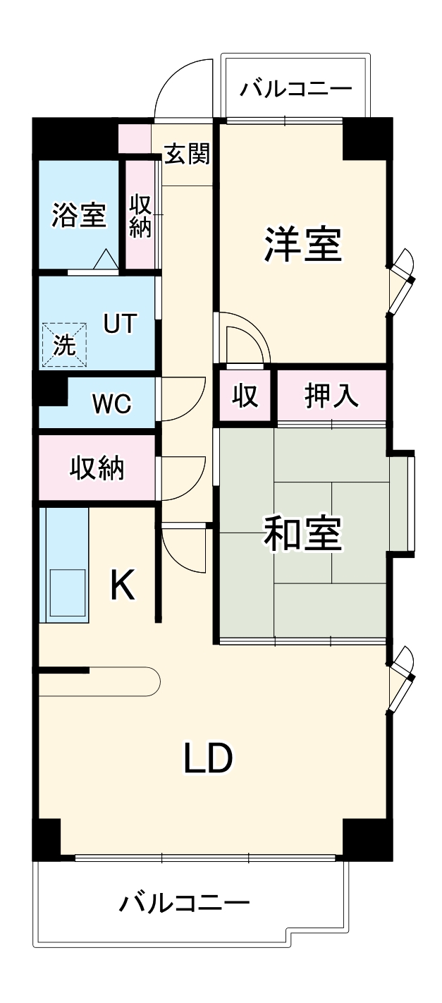 ベルクルール杉本Ⅱの間取り