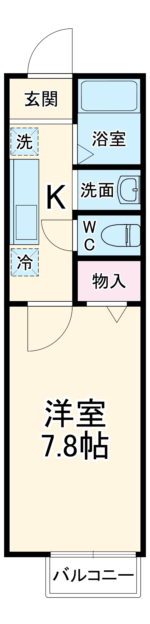 サザンハート東船橋の間取り