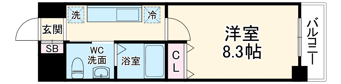 ベラジオ烏丸三条の間取り