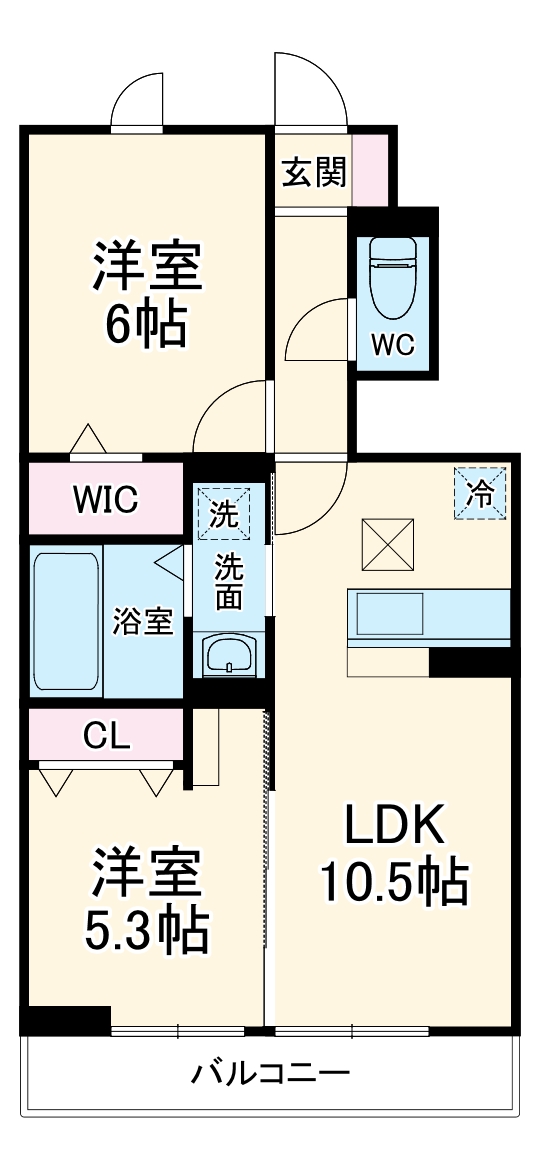 D-ROOMすみよし台 Aの間取り