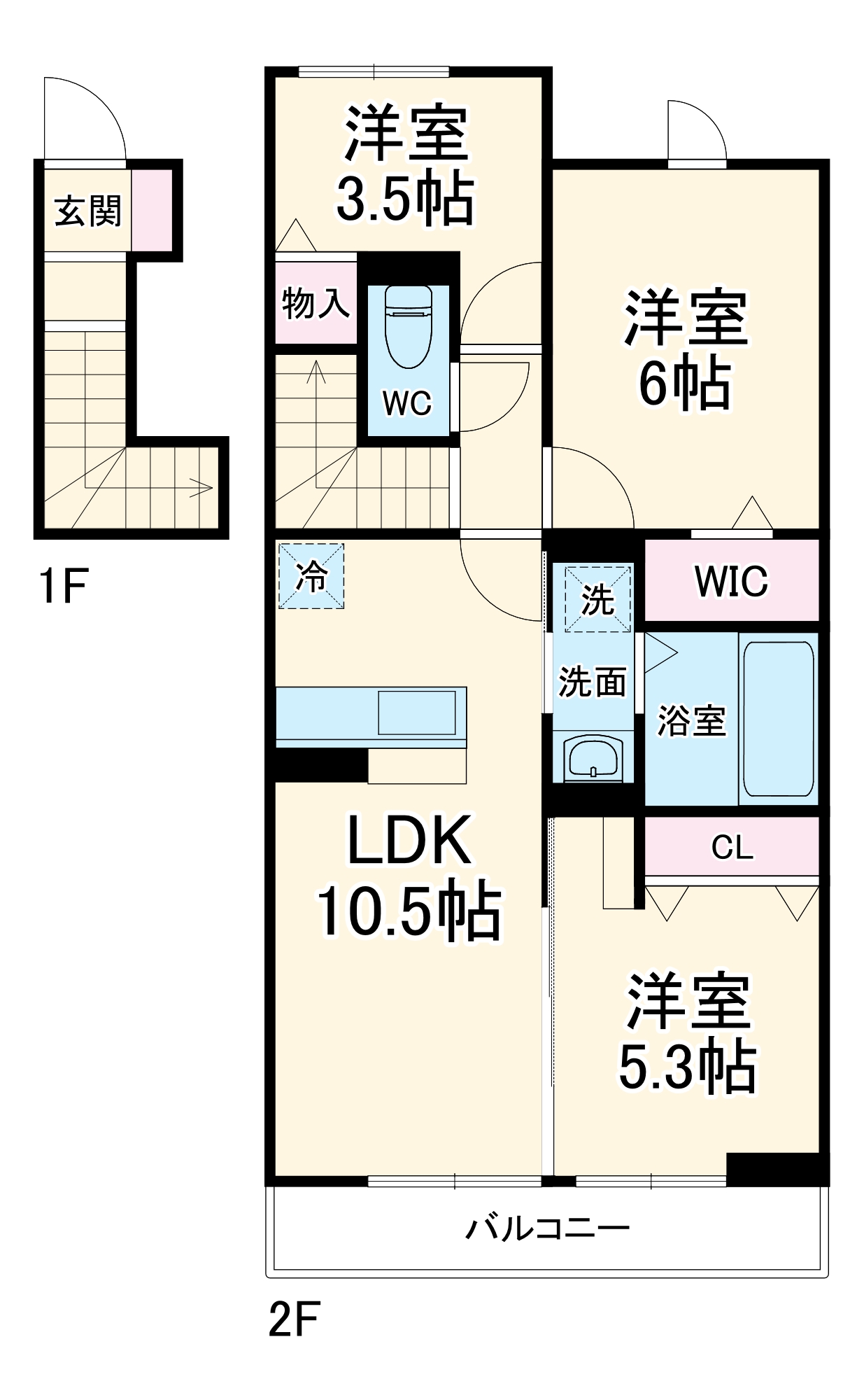 D-ROOMすみよし台 Aの間取り