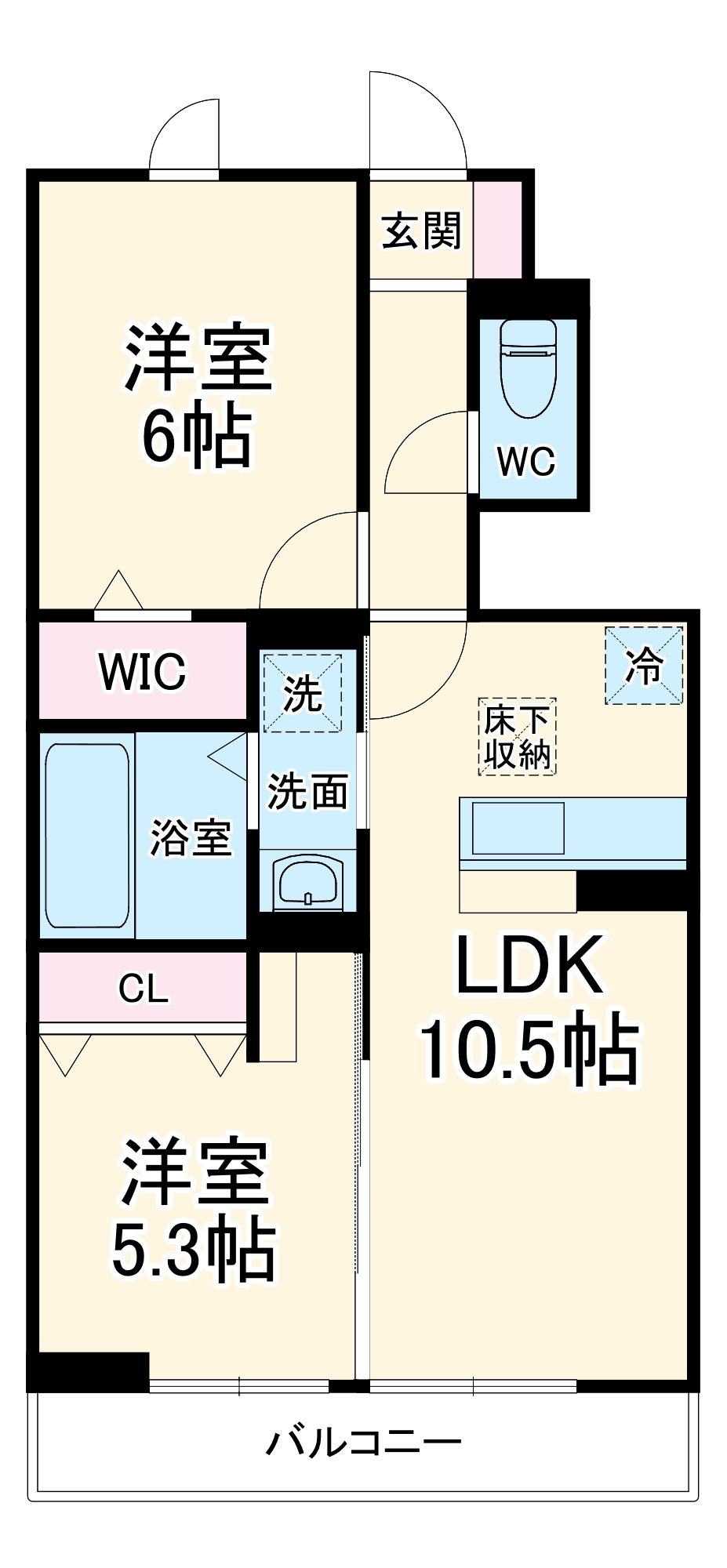 D-ROOMすみよし台 Bの間取り