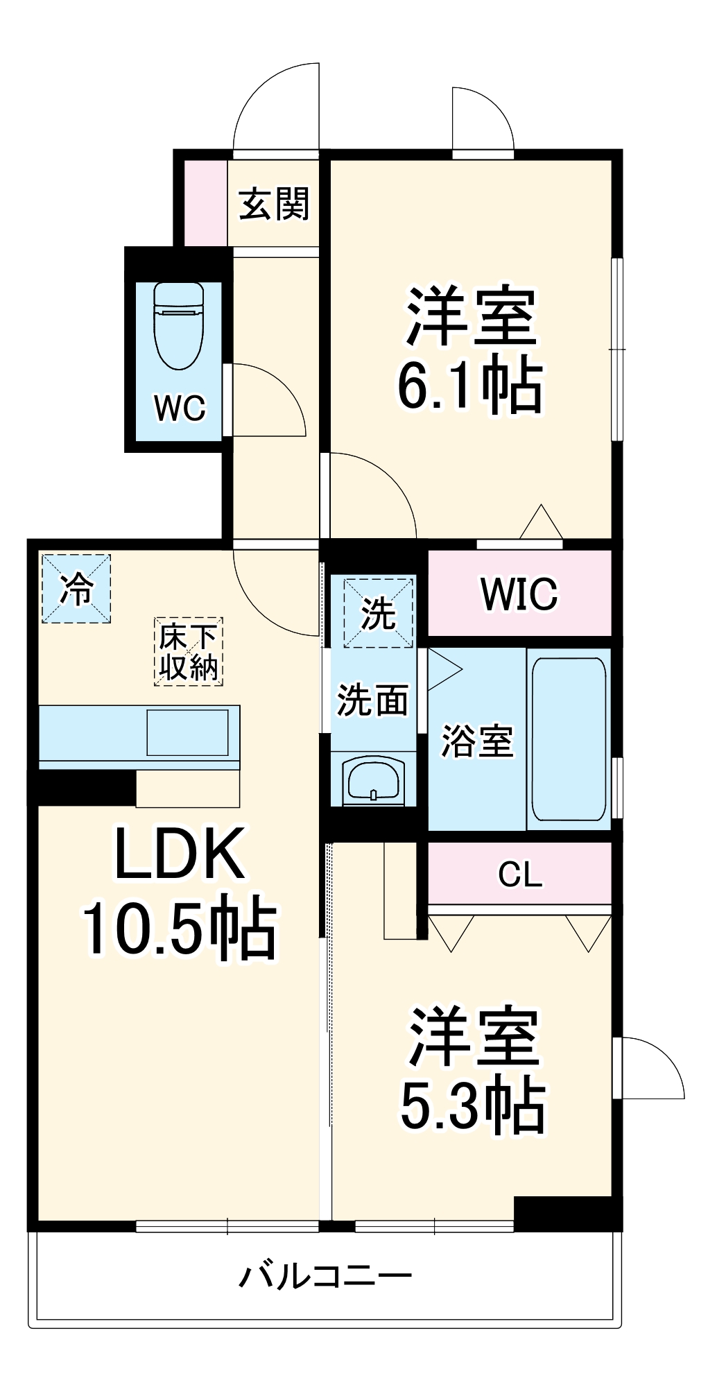 D-ROOMすみよし台 Bの間取り