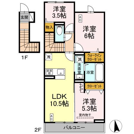 D-ROOMすみよし台 Bの間取り