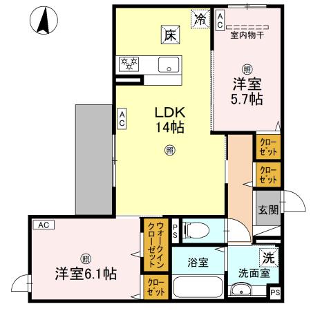 D-ROOM・MBの間取り