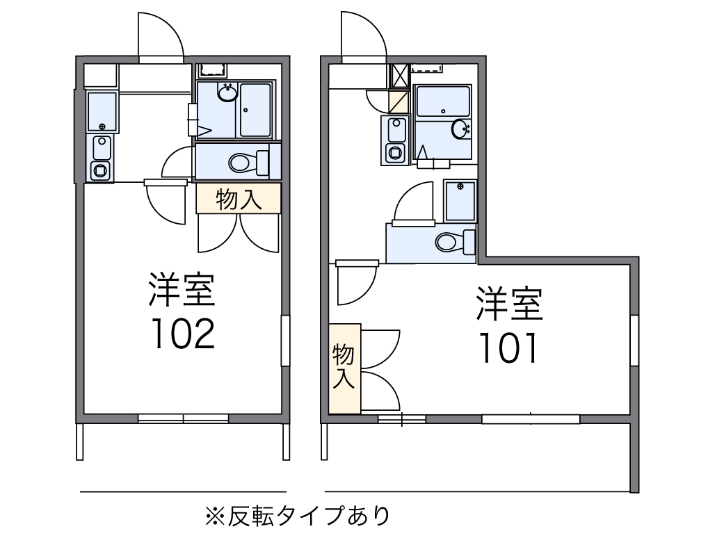 レオパレスセジュールⅠの間取り