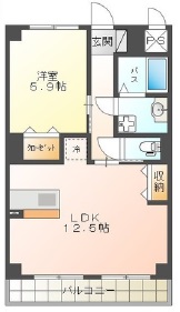 サン アルチェ Aの間取り