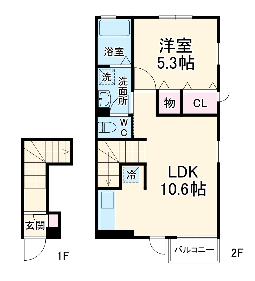 サントル ヴィラージュⅡの間取り
