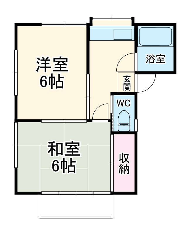 コーポプラムA棟の間取り