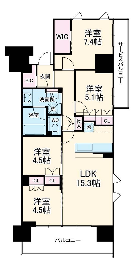 パークホームズ浦和常盤ステーションプレミアの間取り