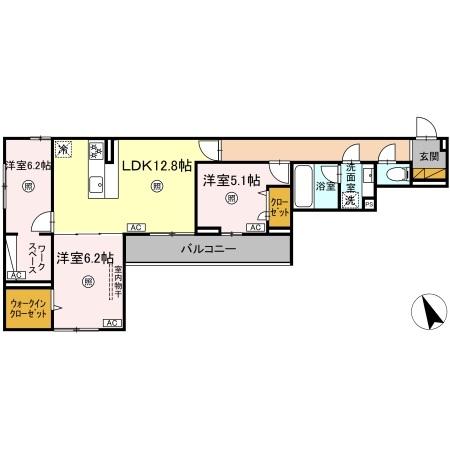 D-KISARIA EIの間取り