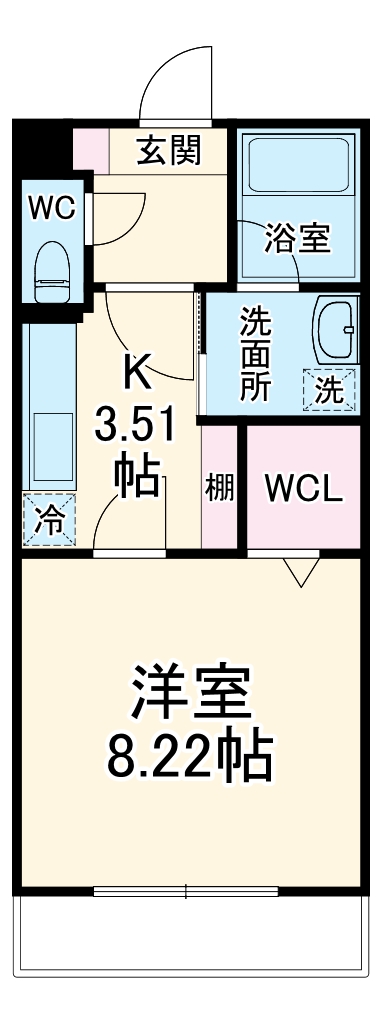 上浅田の完工年月(2025年11月)築の賃貸マンションの間取り