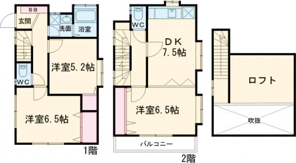 石神井台戸建の間取り