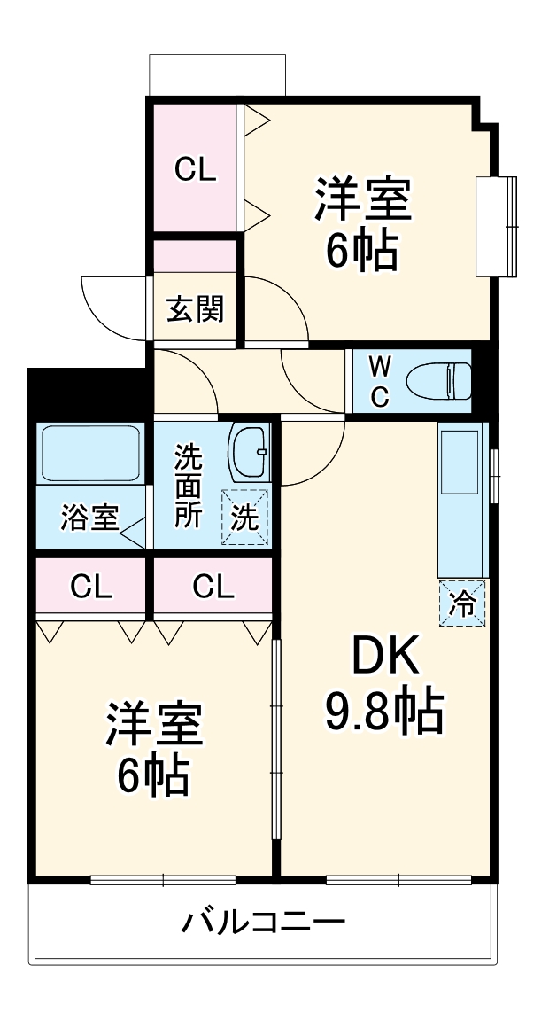 ココガーデンの間取り