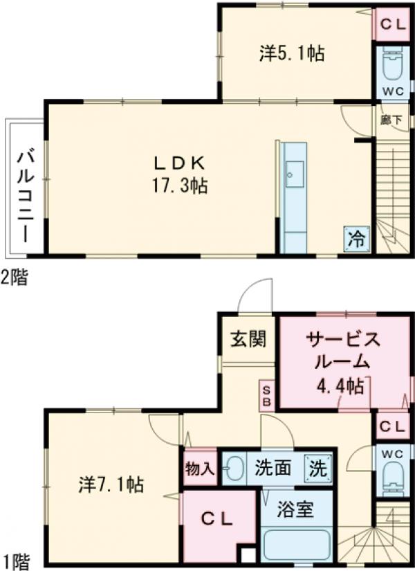 Kolet片倉#10の間取り