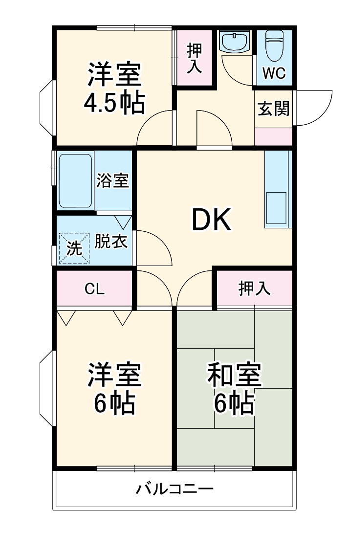 ガーデンハイムの間取り