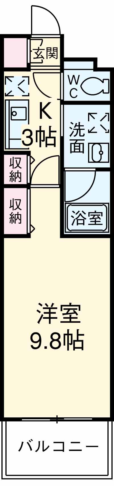 ラ・クールさいたまの間取り