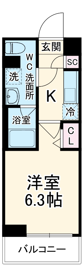 SHOKEN Residence 川崎〈登戸WEST〉の間取り