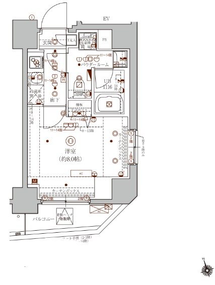 ベルシード北千住スールの間取り