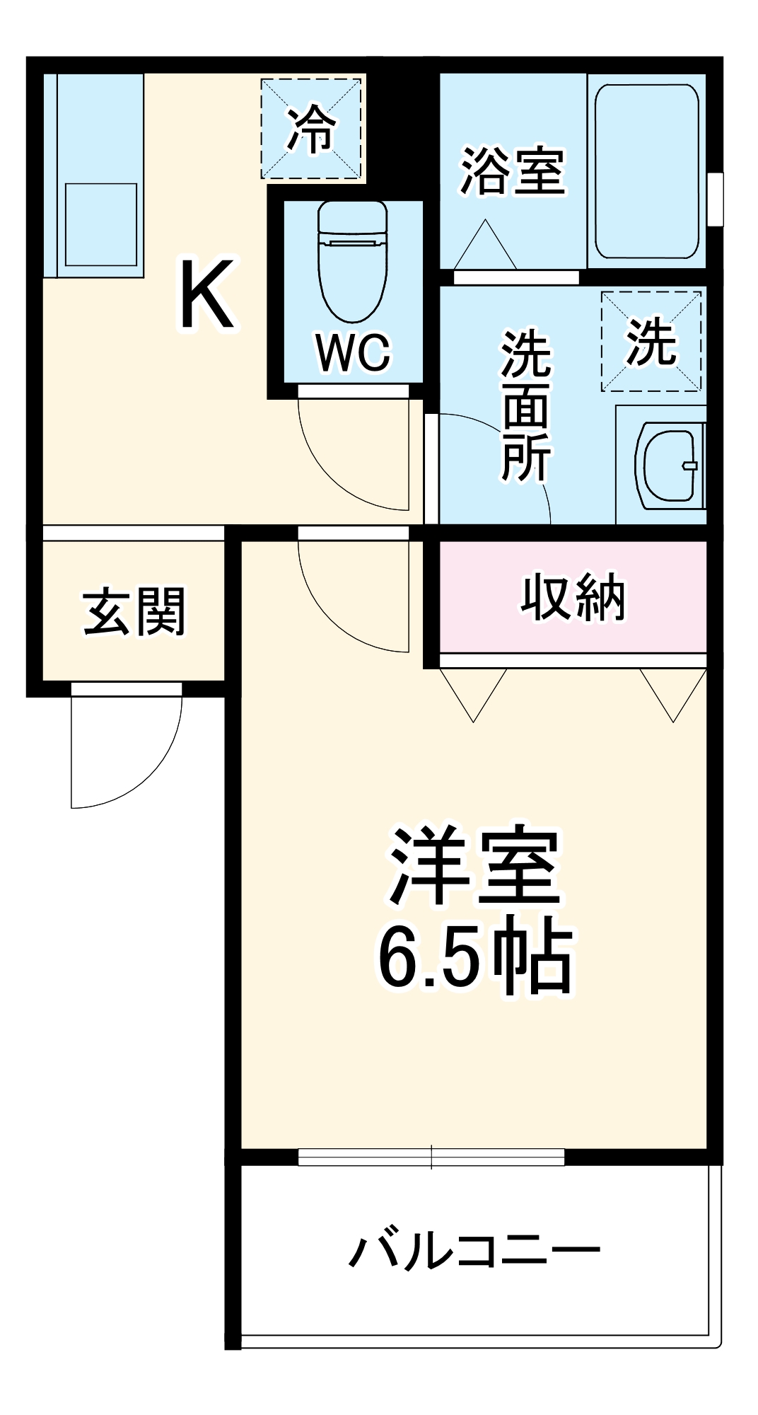 シナジコート十三東の間取り