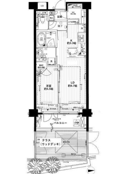 ザ・パークハウス三軒茶屋の間取り