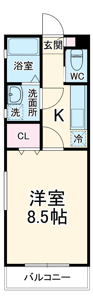 アフェット道場南の間取り