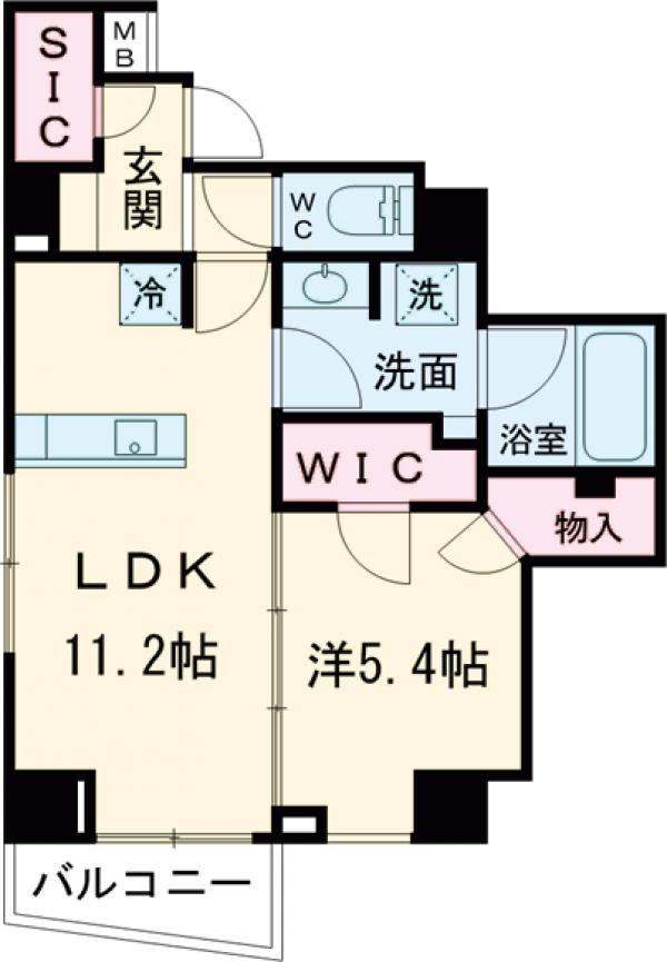 ピエール・リヴィエール白金台Ⅱの間取り
