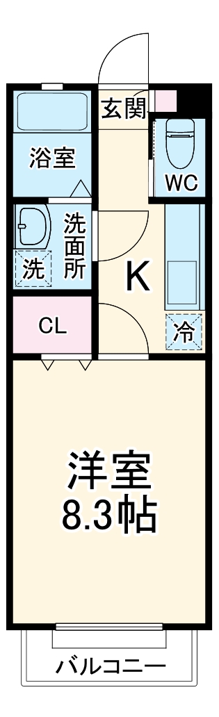 アフェット道場南の間取り