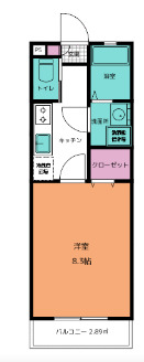 アフェット道場南の間取り