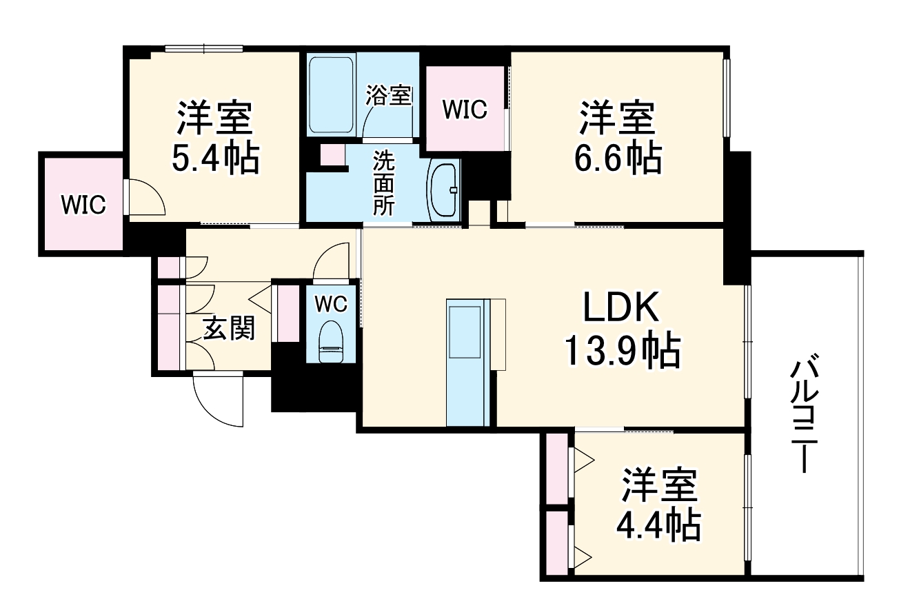 ピノ・グリナージュの間取り