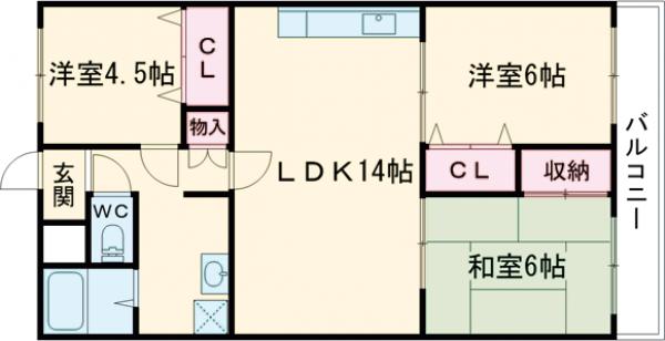 ラフォーレ泉の間取り