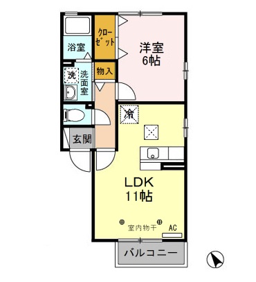 フォレスト・コート B/Cの間取り