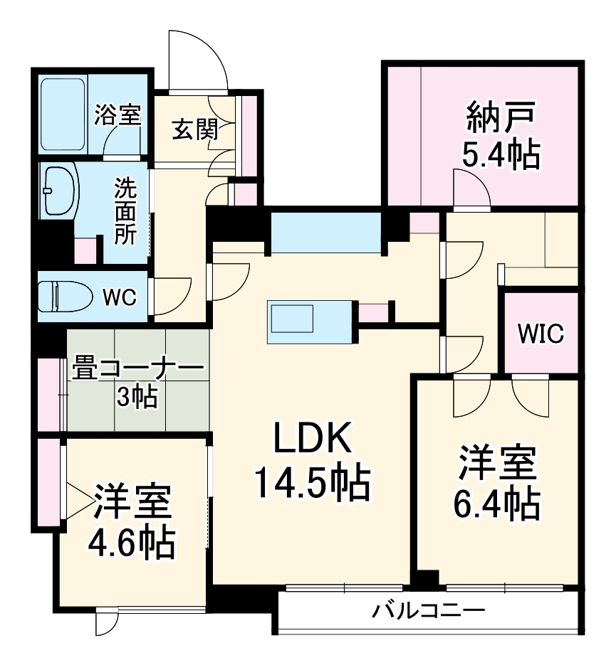ピノ・グリナージュの間取り
