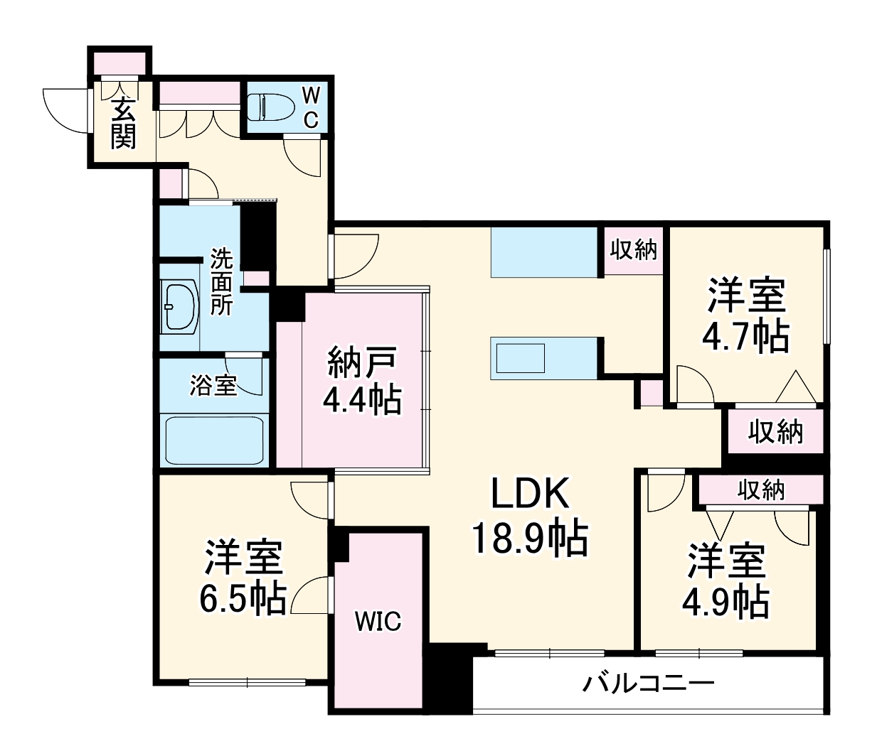 ピノ・グリナージュの間取り
