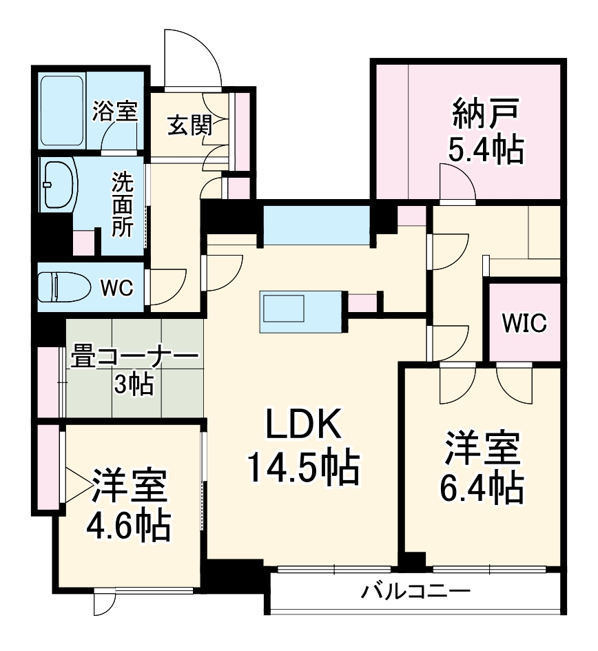 ピノ・グリナージュの間取り