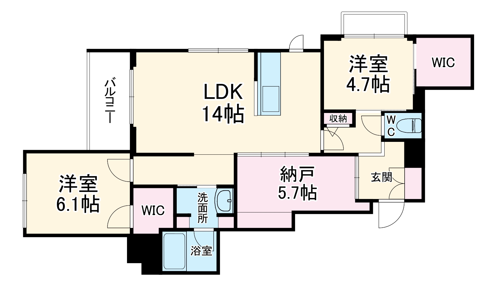 ピノ・グリナージュの間取り