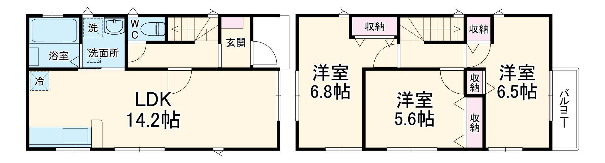 グランソフィア戸張A号棟の間取り