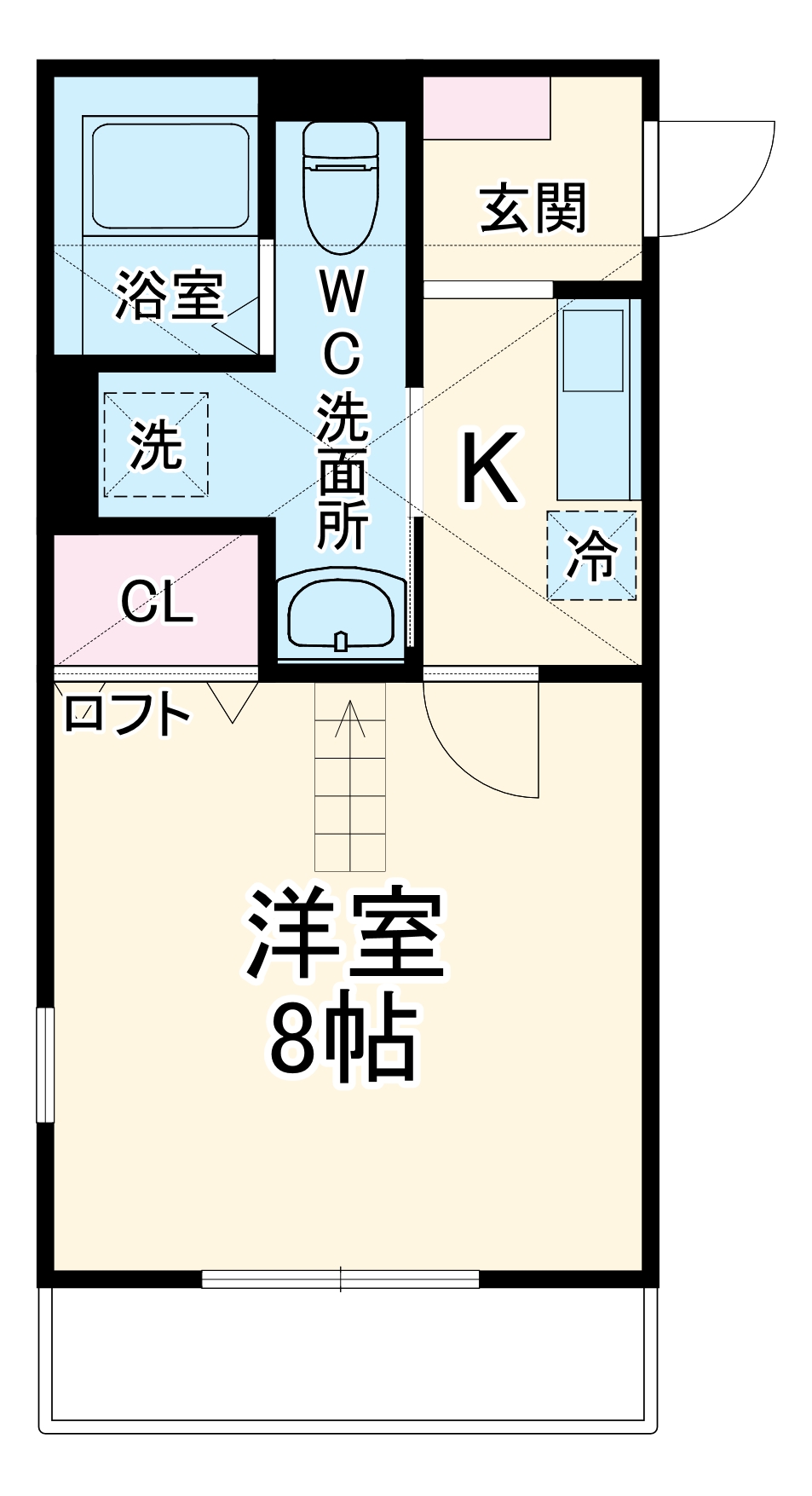 ベルメール湘南辻堂の間取り