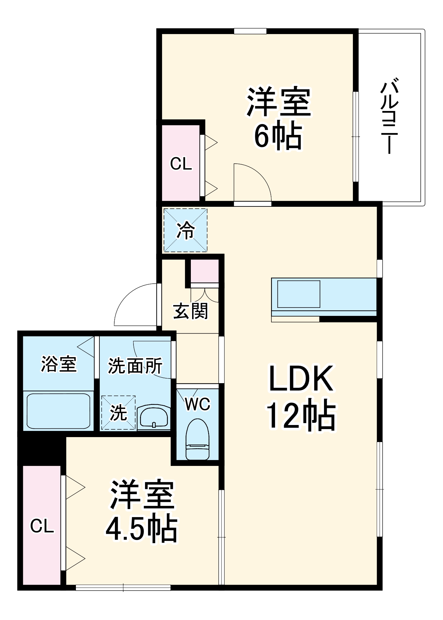 Amour fleurir 若竹の間取り