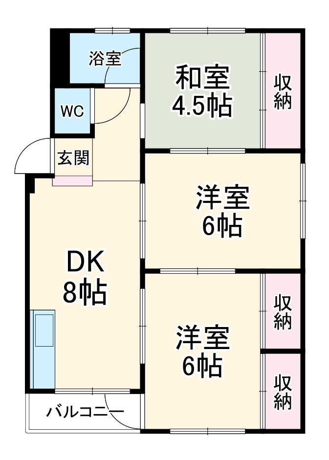 朝霧ビル の間取り