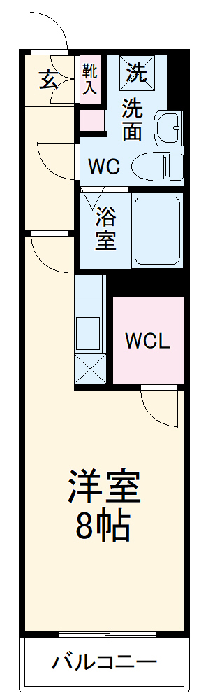 ルームス市川の間取り
