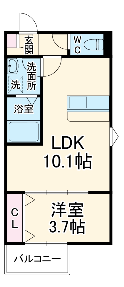 LECOCON津島Ⅴの間取り