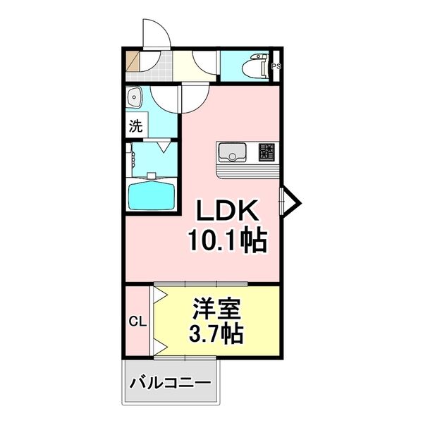 LECOCON津島Ⅴの間取り
