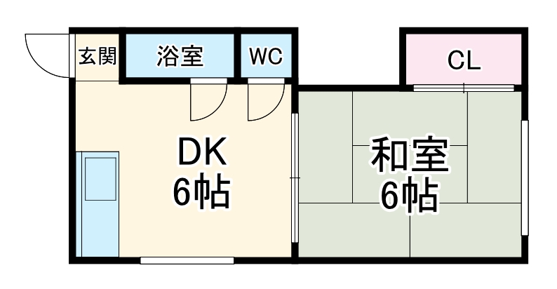 第1七福荘の間取り