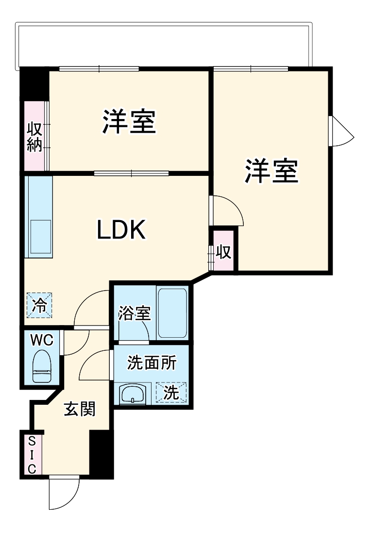 アロー芝山マンションの間取り