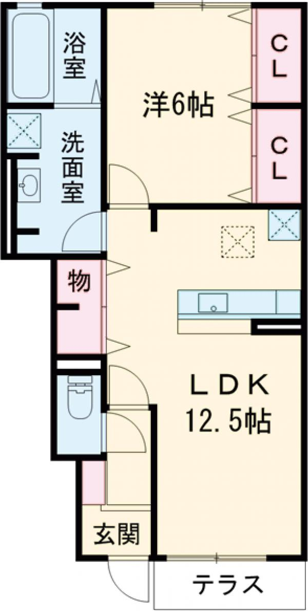 エスペランサ日野の間取り