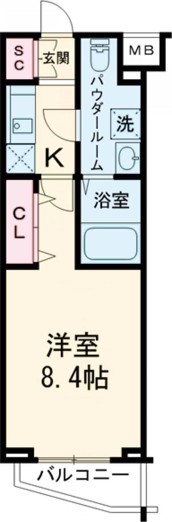ラフィスタ練馬・401号室の間取り