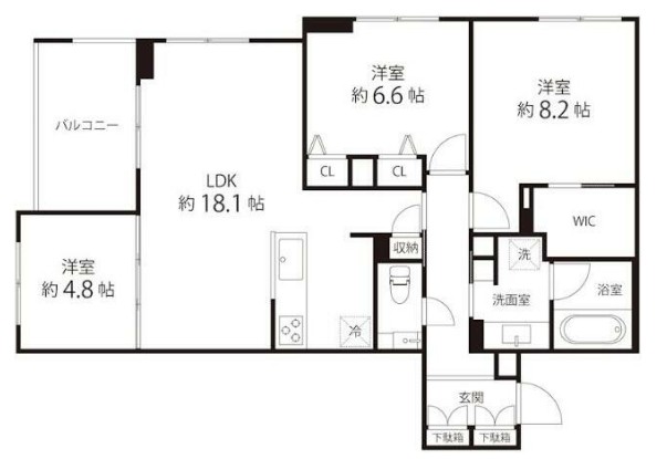 Sun Westの間取り