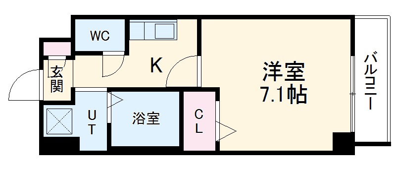グリシーヌ名駅の間取り